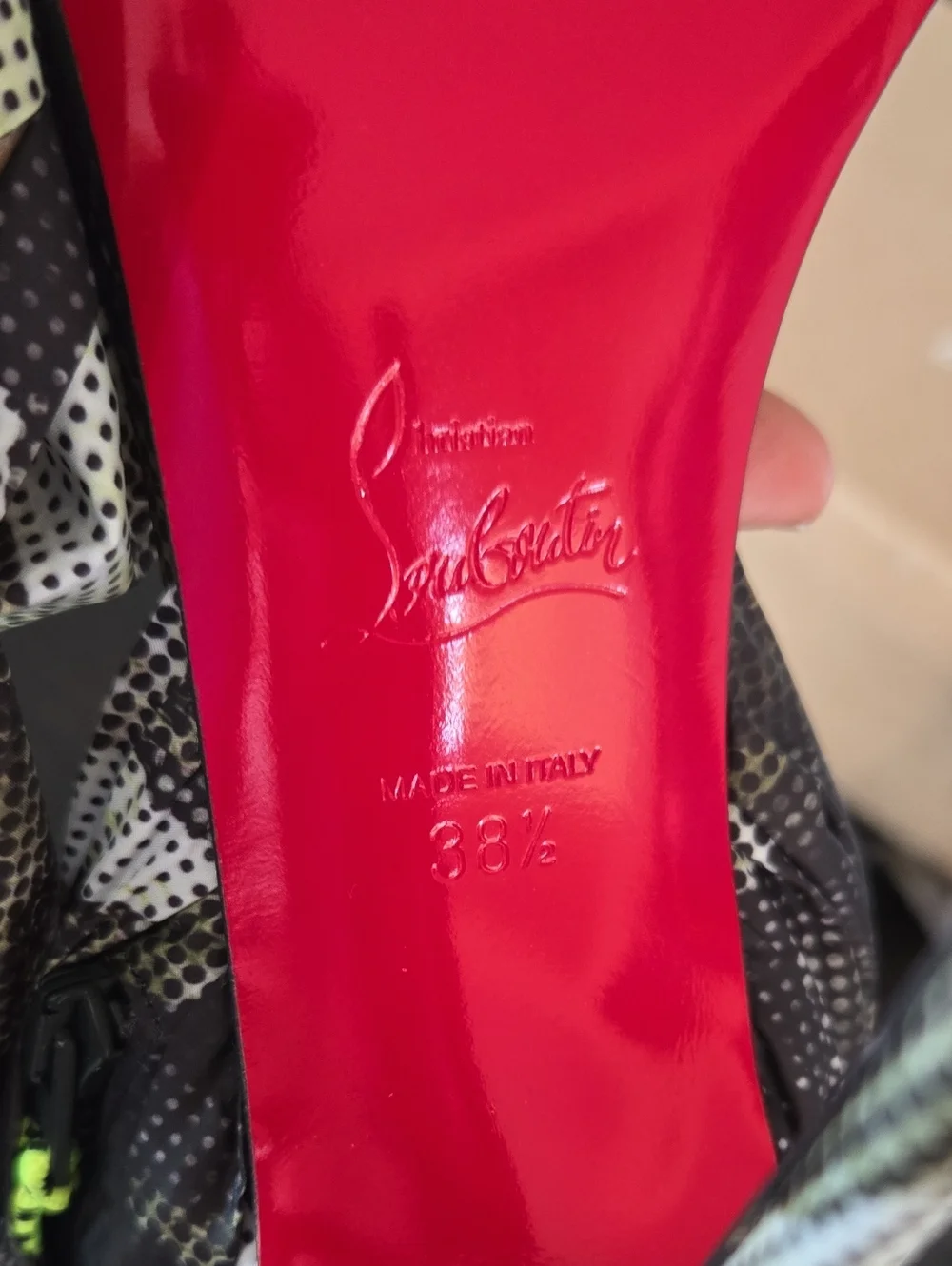 Christian Louboutin Wind 100 Around Heels Size 38.5